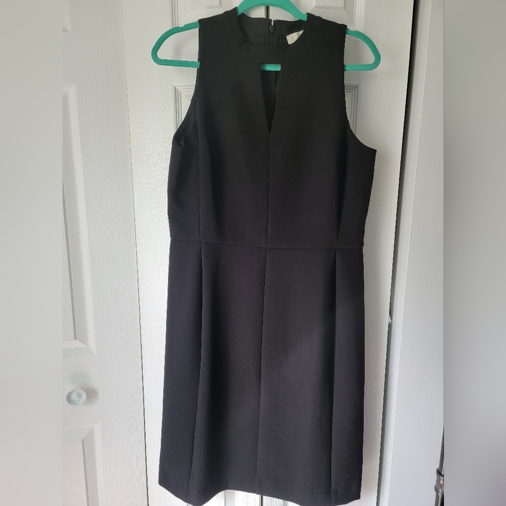 Loft keyhole black dress, 12